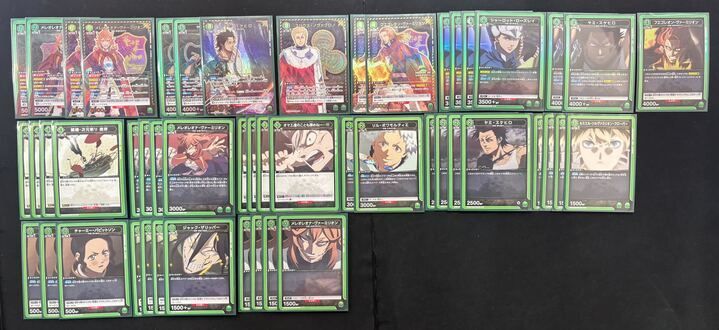 デッキ】ブラッククローバー 緑 魔法騎士団長【UNION ARENA】 ※一部