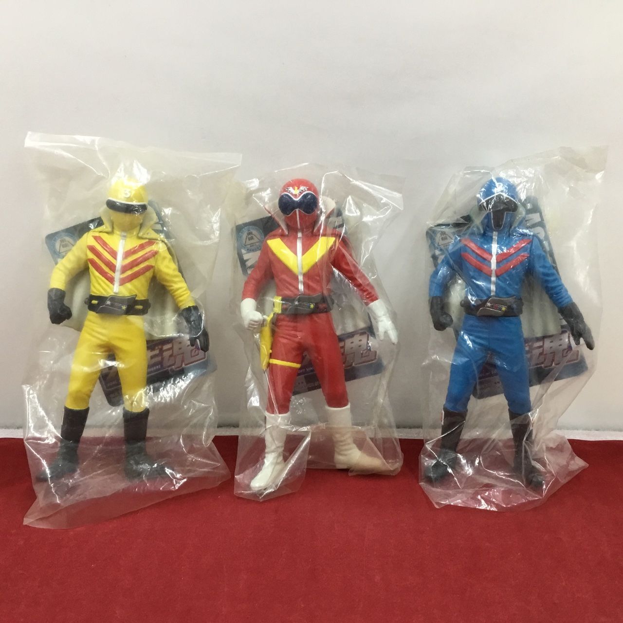 3種セット 未使用品 BANDAI ソフビ魂 秘密戦隊ゴレンジャー アカ