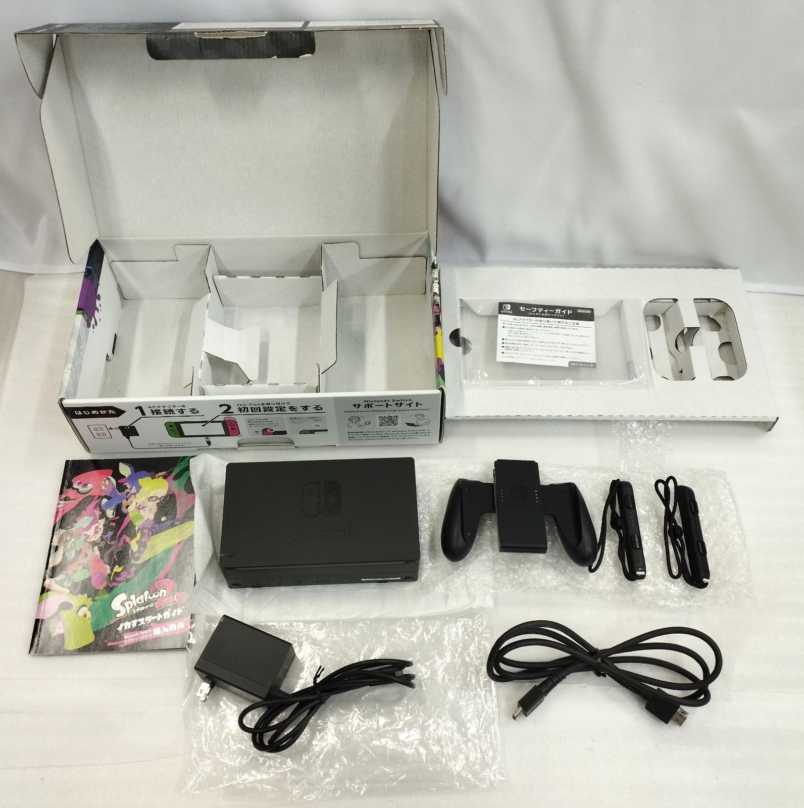 D32319】箱＆周辺機器のみ！！本体無し Nintendo Switch Splatoon 2
