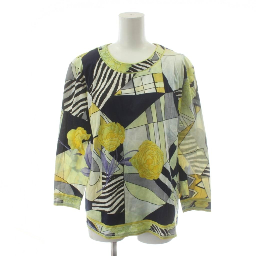 レディース レオナール LEONARD FASHION カットソー 長袖 総柄 花柄 LL