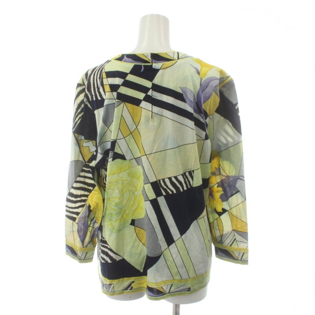 レディース レオナール LEONARD FASHION カットソー 長袖 総柄 花柄 LL