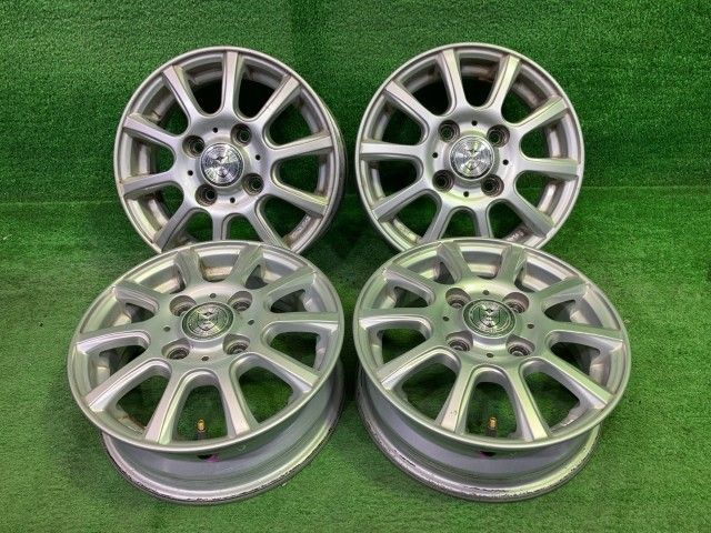 ジョーカー ｴｳﾞﾘｨ ﾊﾞﾓｽ ホイール アルミ シルバー 12インチ 4.00B 4穴 4本 100 +42