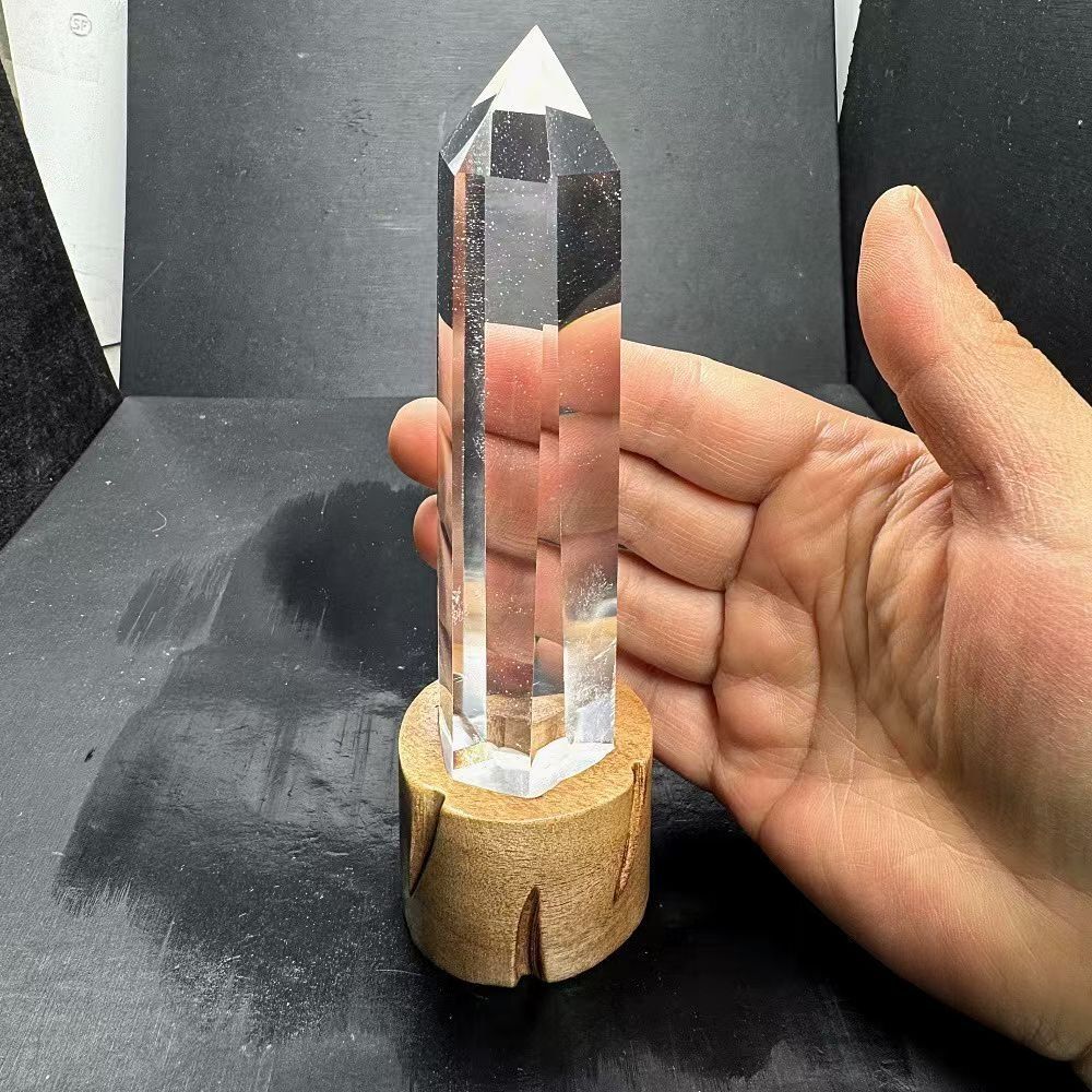  AAAAAAAAAAA級天然高透明度水晶六角柱B0313|YS|3121017|269D ガラスケース 置物 インテリア小物