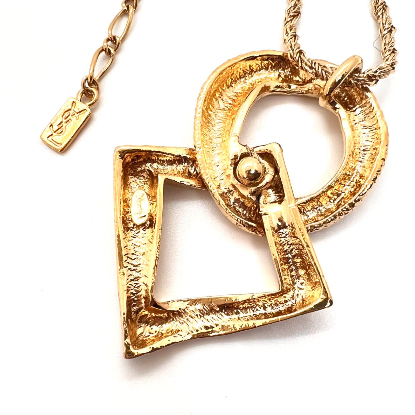 美品☆YVES SAINT LAURENT イヴサンローラン ネックレス ロング 