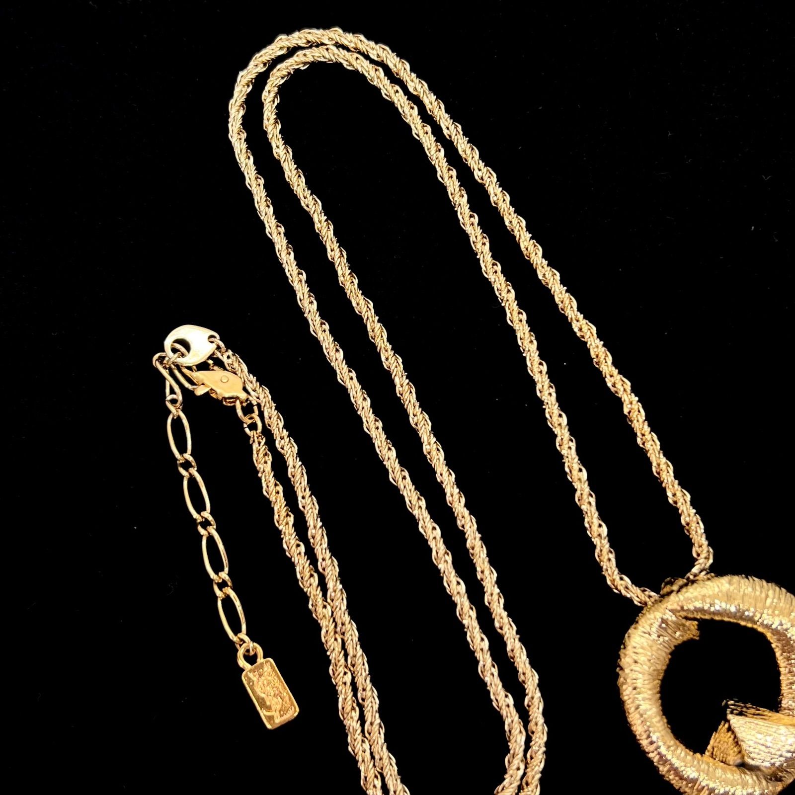 美品☆YVES SAINT LAURENT イヴサンローラン ネックレス ロング 