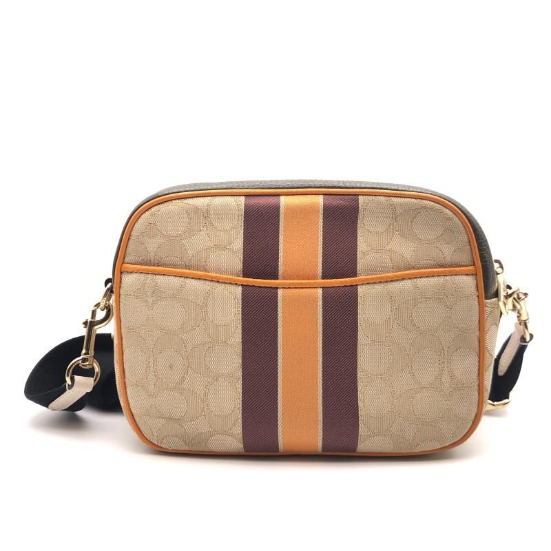 中古】COACH 1912 DEMPSEY CAMERA BAG IN SIGNATURE JACQUARD WITH 