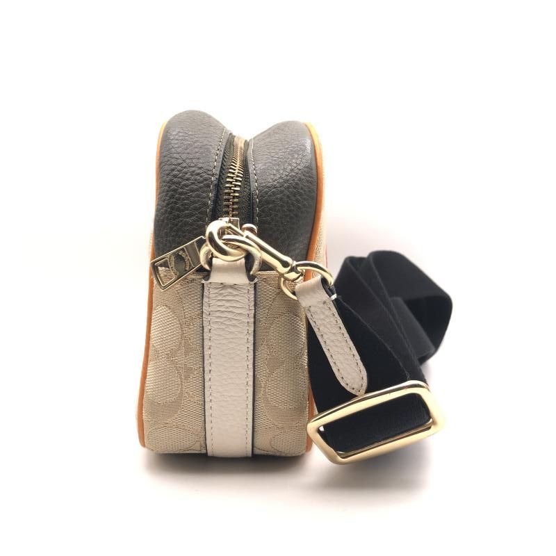 中古】COACH 1912 DEMPSEY CAMERA BAG IN SIGNATURE JACQUARD WITH 