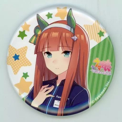 中古】バッジ・ピンズ サイレンススズカ コラボ缶バッジ 「ウマ娘