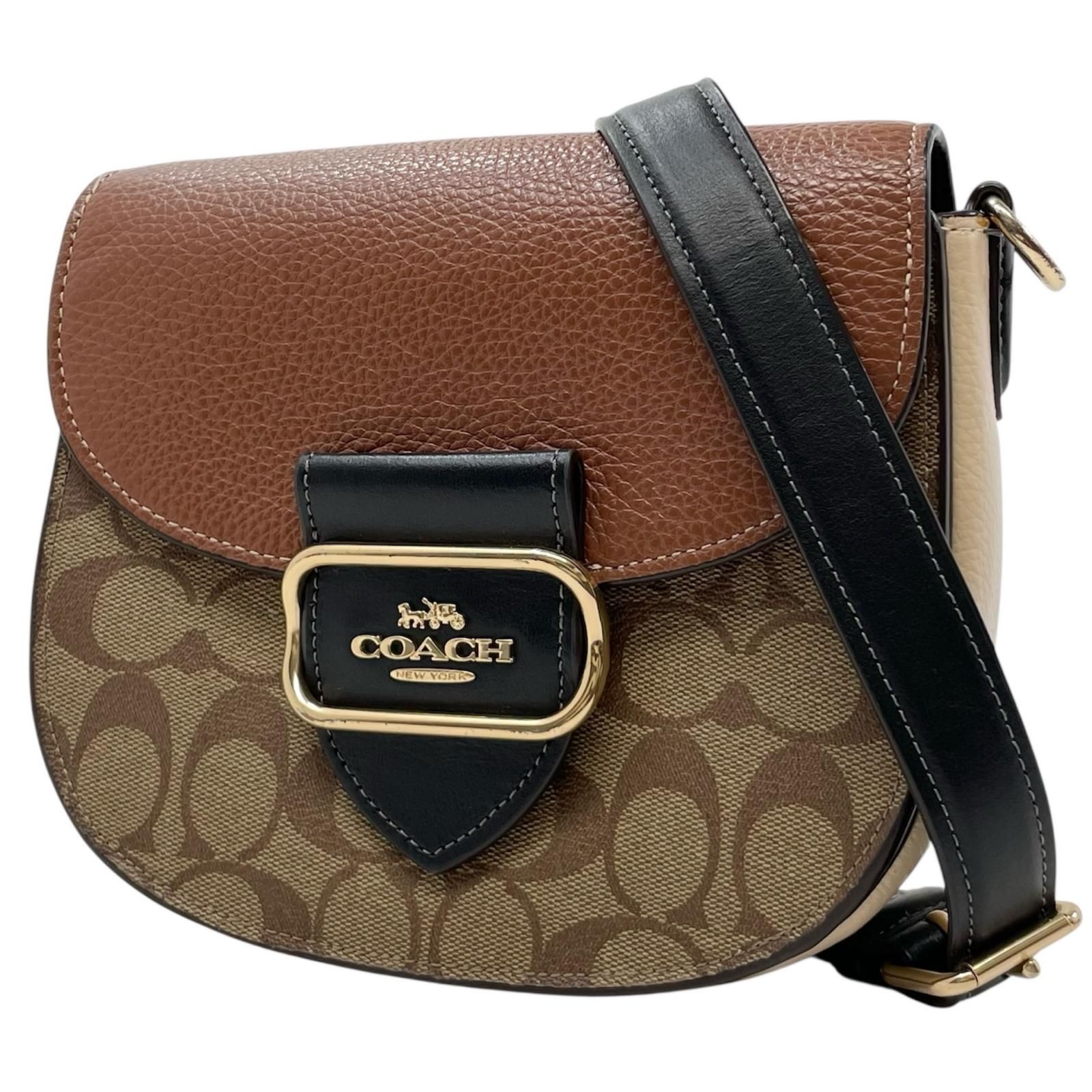 中古】COACH | コーチ モーガン サドル シグネチャー ショルダー 中古】COACH | コーチ モーガン サドル シグネチャー ショルダー