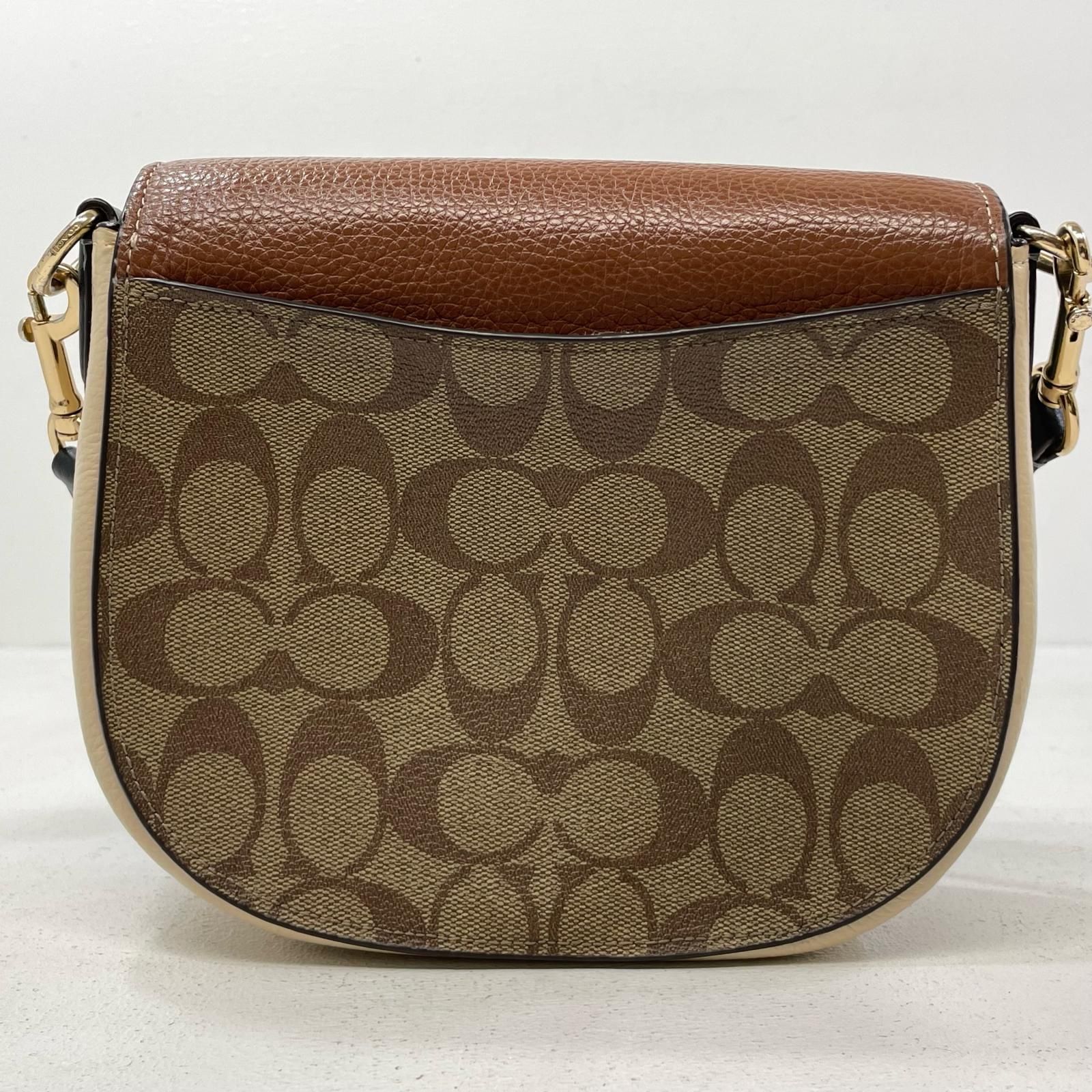 中古】COACH | コーチ モーガン サドル シグネチャー ショルダーバッグ 