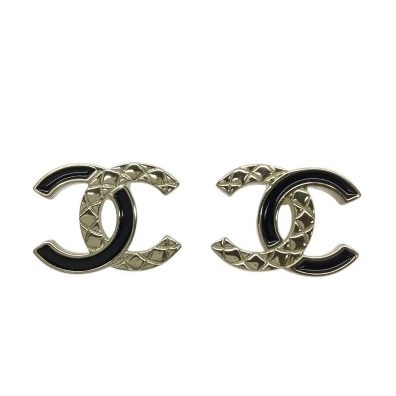 CHANEL B24 ココマーク×スター ピアス ゴールド ブラック CHANEL【シャネル】ココマーク ピアス アクセサリー B21624 メタル
