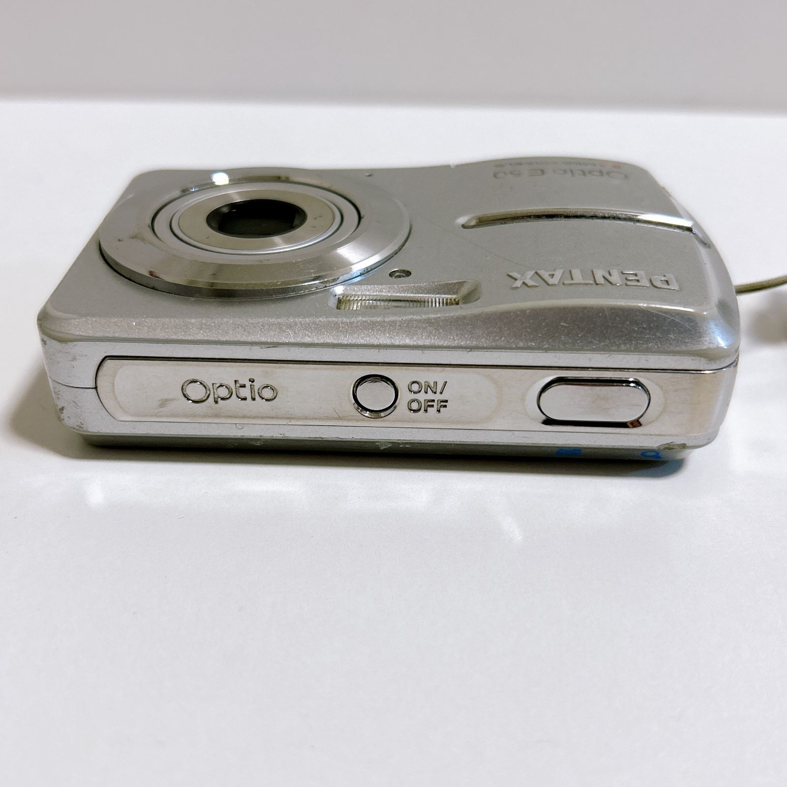 PENTAX Optio E50 カメラ コンデジ シルバー 動作確認済み キズあり
