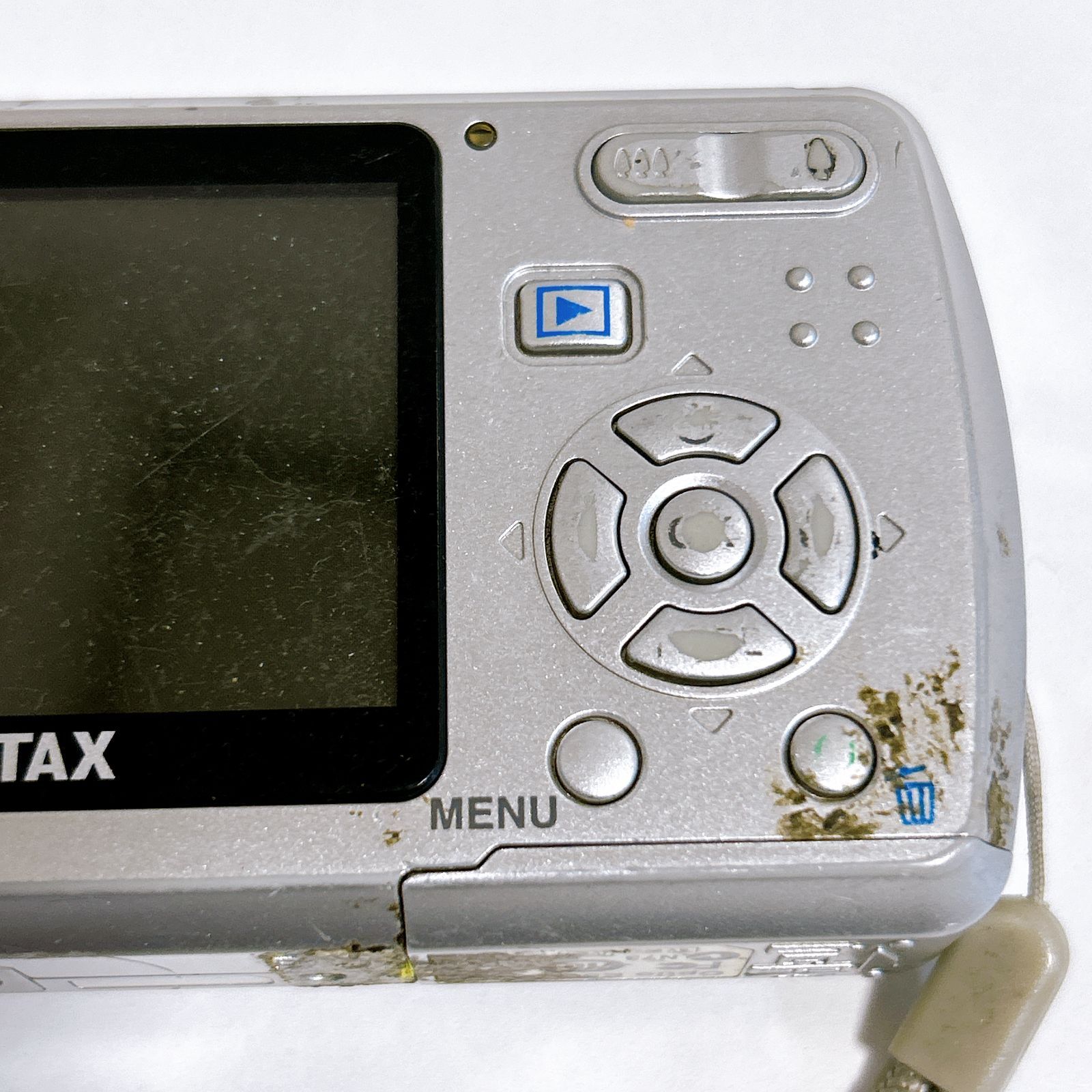 PENTAX Optio E50 カメラ コンデジ シルバー 動作確認済み キズあり