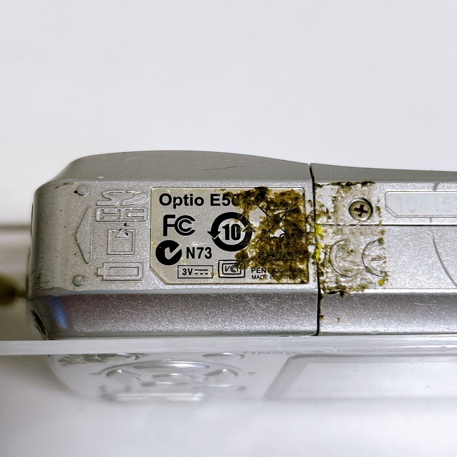 PENTAX Optio E50 カメラ コンデジ シルバー 動作確認済み キズあり