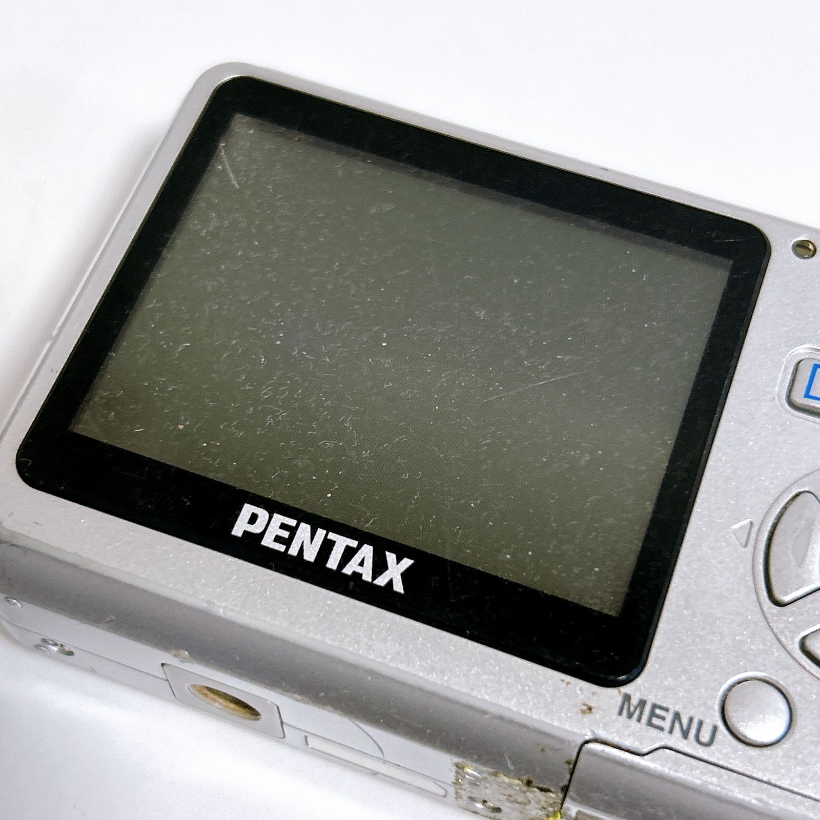 PENTAX Optio E50 カメラ コンデジ シルバー 動作確認済み キズあり