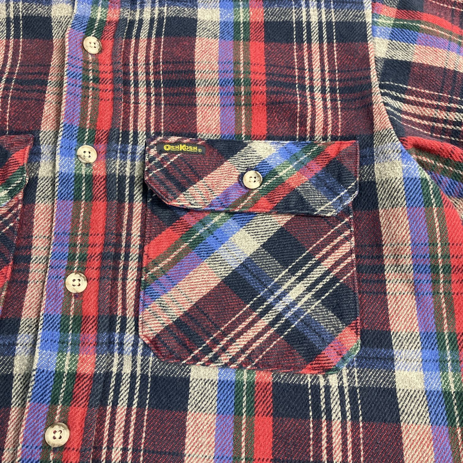 80's OSH KOSH Plaid フランネルシャツ 【公式通販】 80's OSH KOSH Plaid フランネルシャツ 【公式通販】
