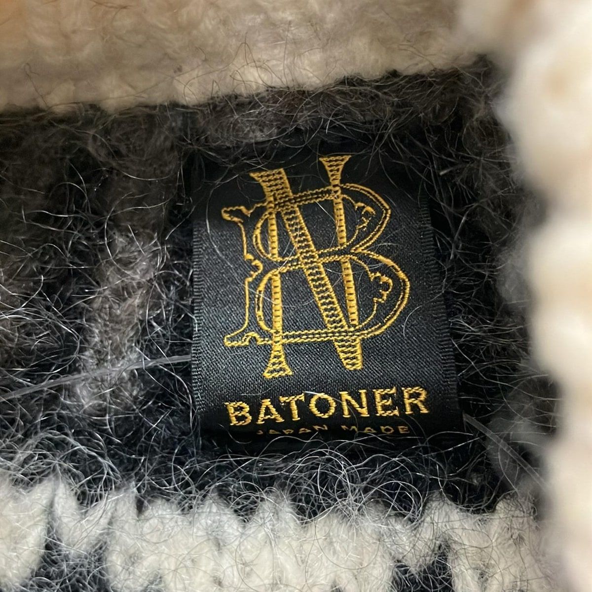 バトナー 長袖セーター サイズ1 S - 黒 BATONER(バトナー) 長袖 