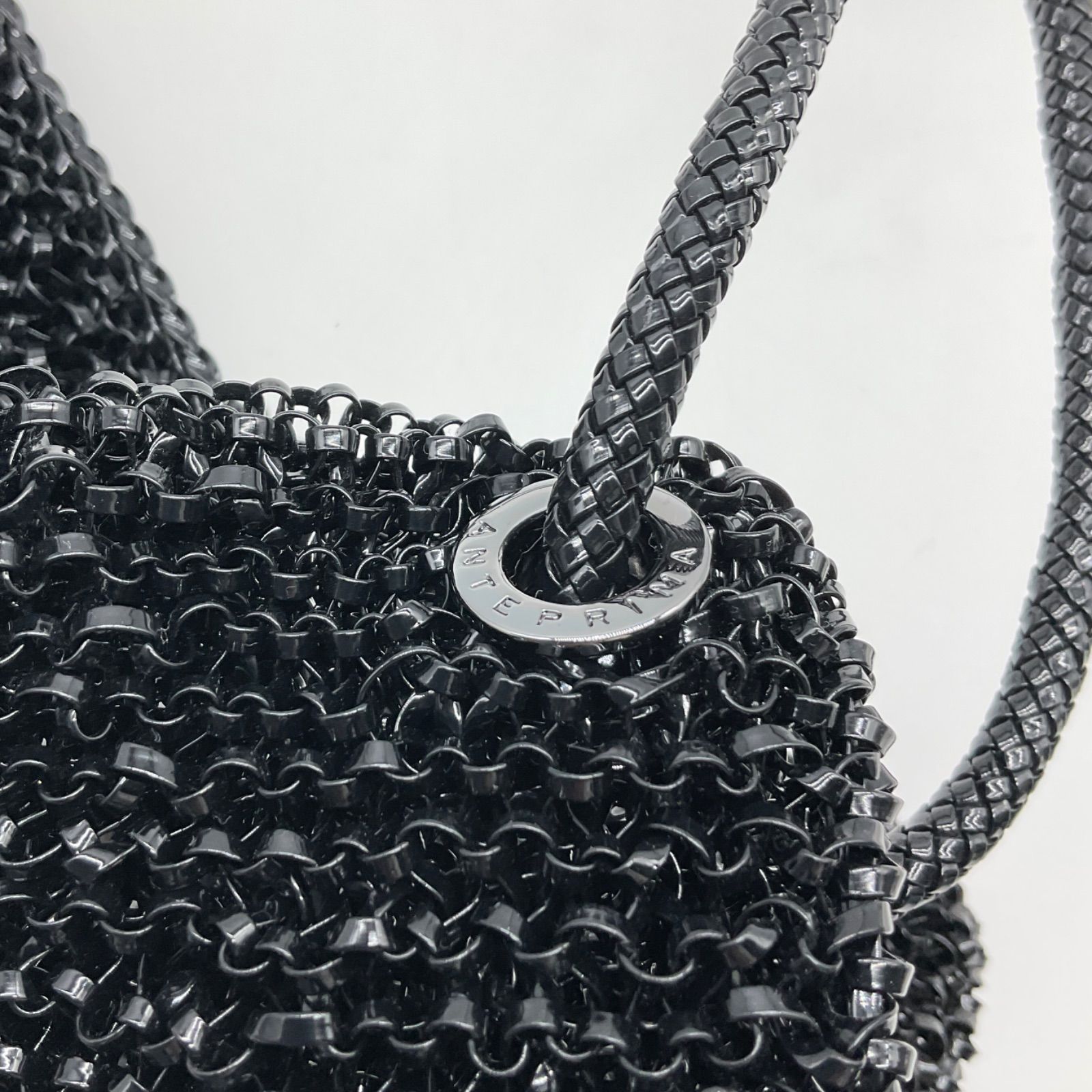 ANTEPRIMA アンテプリマ TWIST LARGE ラージ エナメルブラック