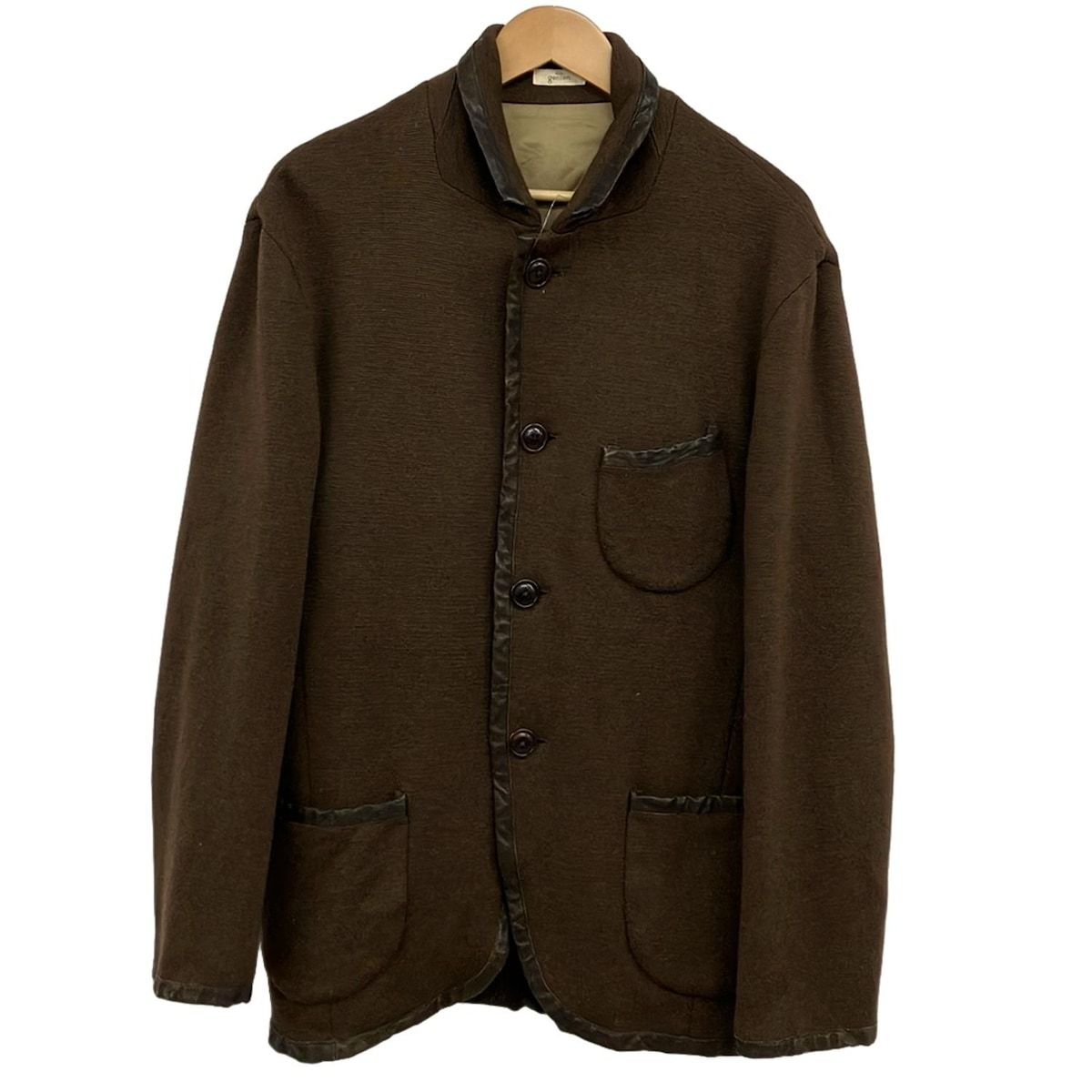 genten(ゲンテン) コート サイズL メンズ美品 - ダークブラウン 長袖 