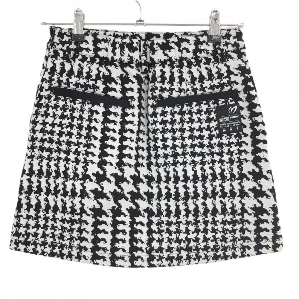 美品】マスターバニー スカート 白×黒 千鳥格子風 秋冬 美品】マスターバニー スカート 白×黒 千鳥格子風 秋冬