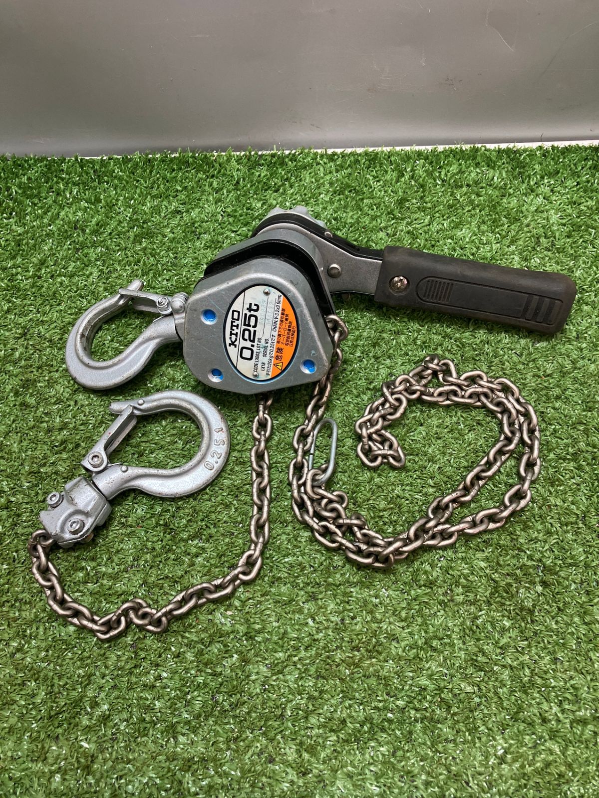 中古品】【0936】KITO レバーブロック LX1B 0.25t ITB1ZC3TUO34 