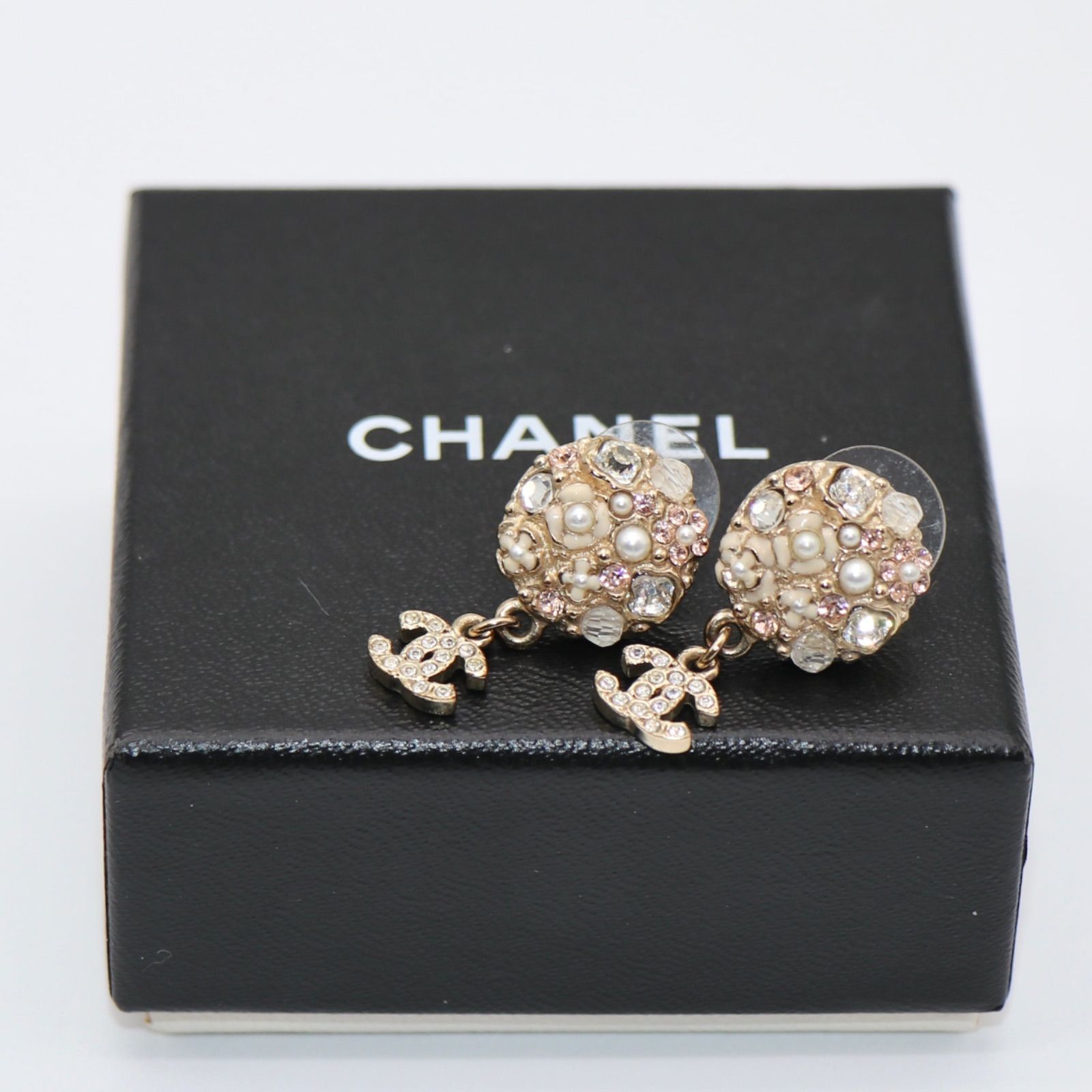 【付属品付き】CHANEL ココマーク パール ピアス レディース ゴールド シャネル
