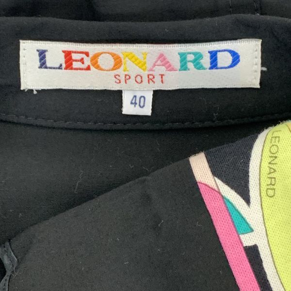 ◇ レオナール LEONARD テーラードジャケット 袖裏プリント 花柄