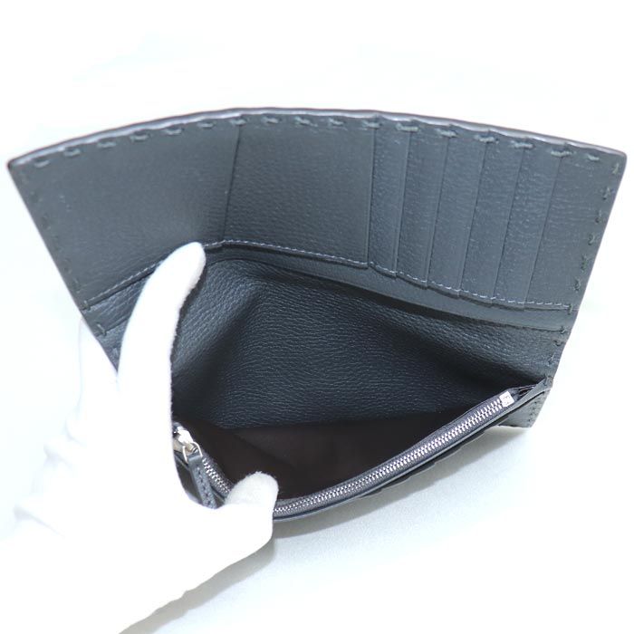 FENDI(フェンディ) 長財布美品  セレリア 7M0355 グレー レザー 楽天市場】FENDI フェンディ セレリア 長財布 グレー 7M0355 メンズ