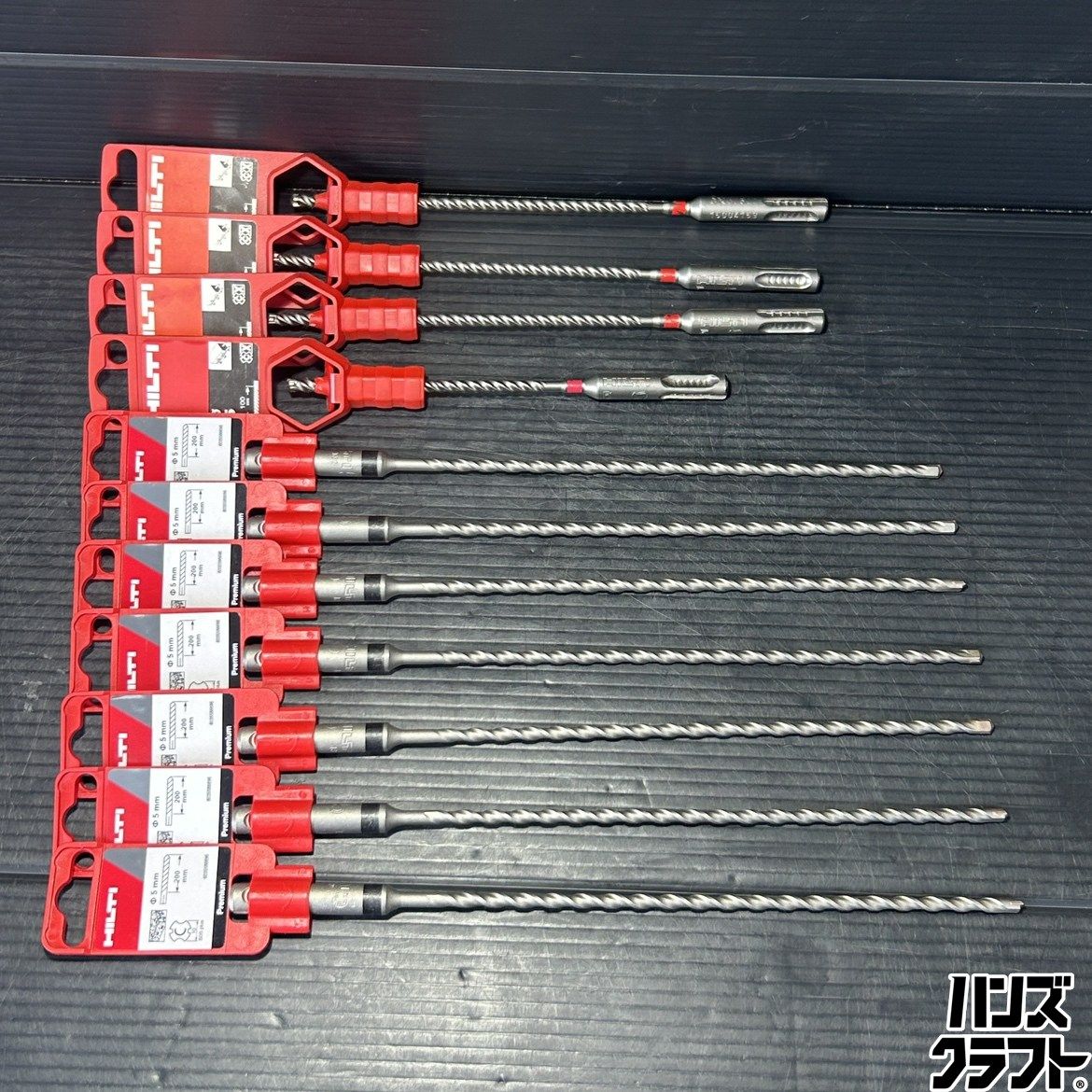 ▼【未使用】HILTI ドリルビット11本セット TE-C5/26#2224213(7本)　TE-CX5/17#433786(1本)　TE-CX5/22#433787(3本) 12,960円