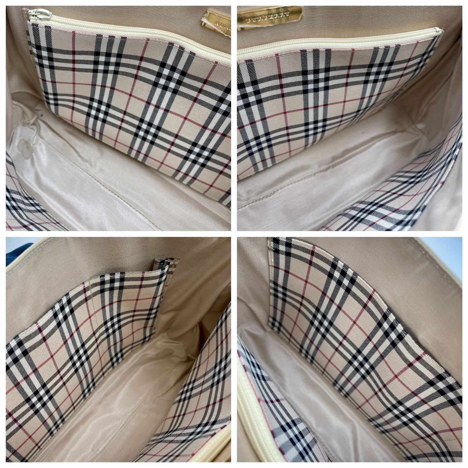 ④【極美品】BURBERRY バーバリー サフィアーノレザー フラップ