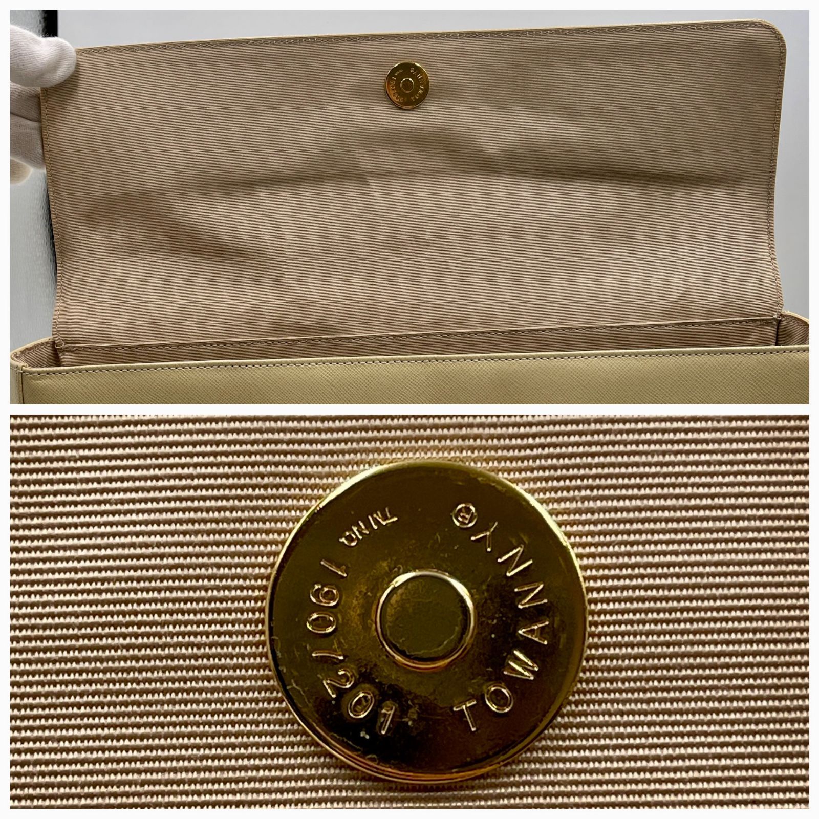 ④【極美品】BURBERRY バーバリー サフィアーノレザー フラップ 