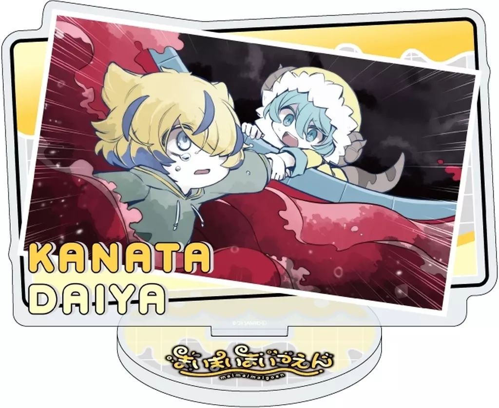 [Used] Acrylic Stand/Acrylic Panel 46. Kanata & Diamond (Official Illustration) Acrylic Stand “Maimai Igoen”