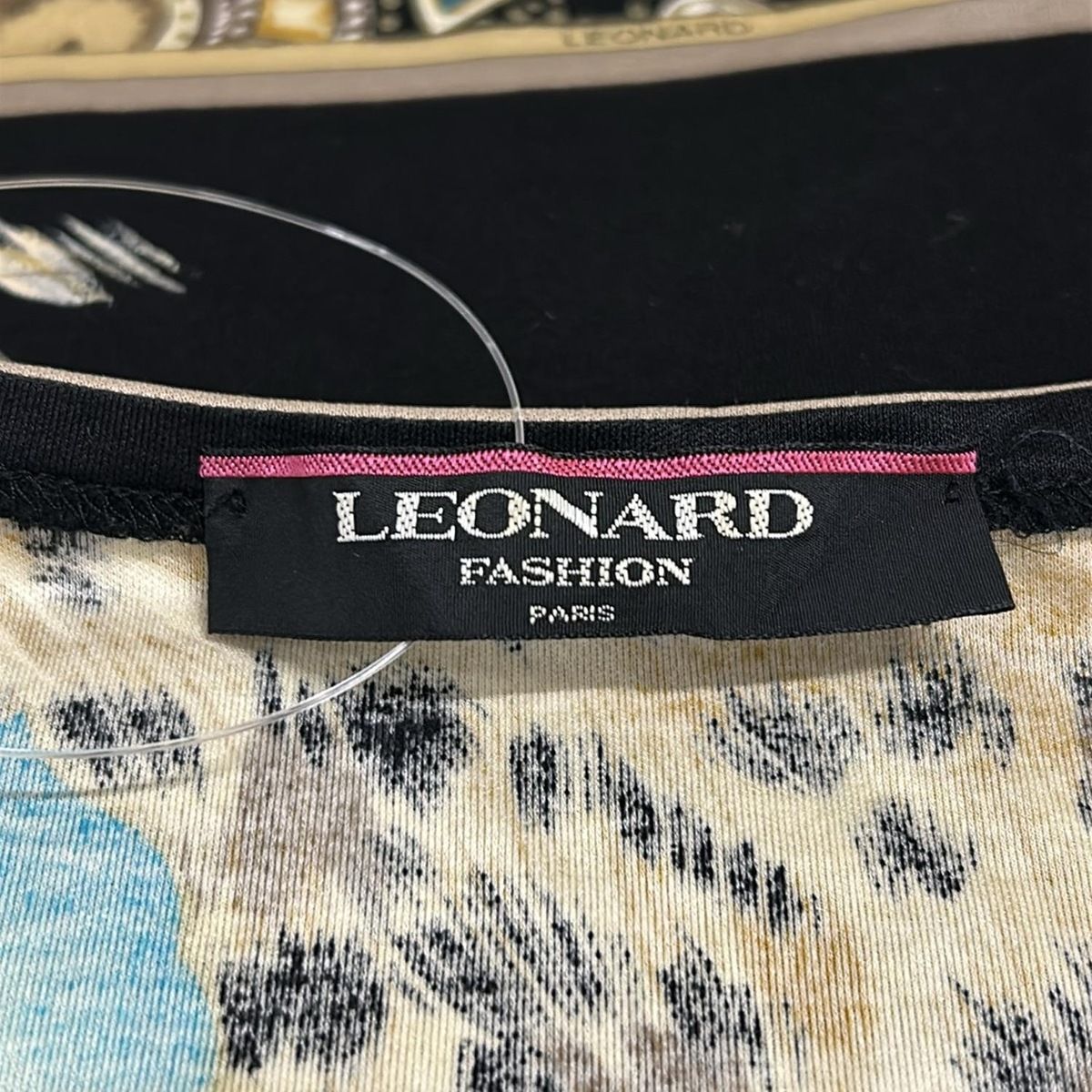 LEONARD(レオナール) 半袖Tシャツ サイズL レディース - 黒×ブラウン