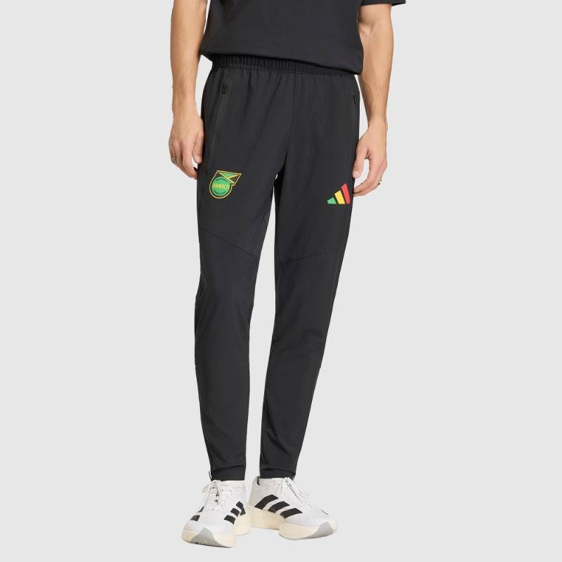 【送料無料・匿名配送】adidas アディダス ジャマイカ代表 公式 Tiro トラベル パンツ 2026 黒 ラスタカラー 新品 正規品