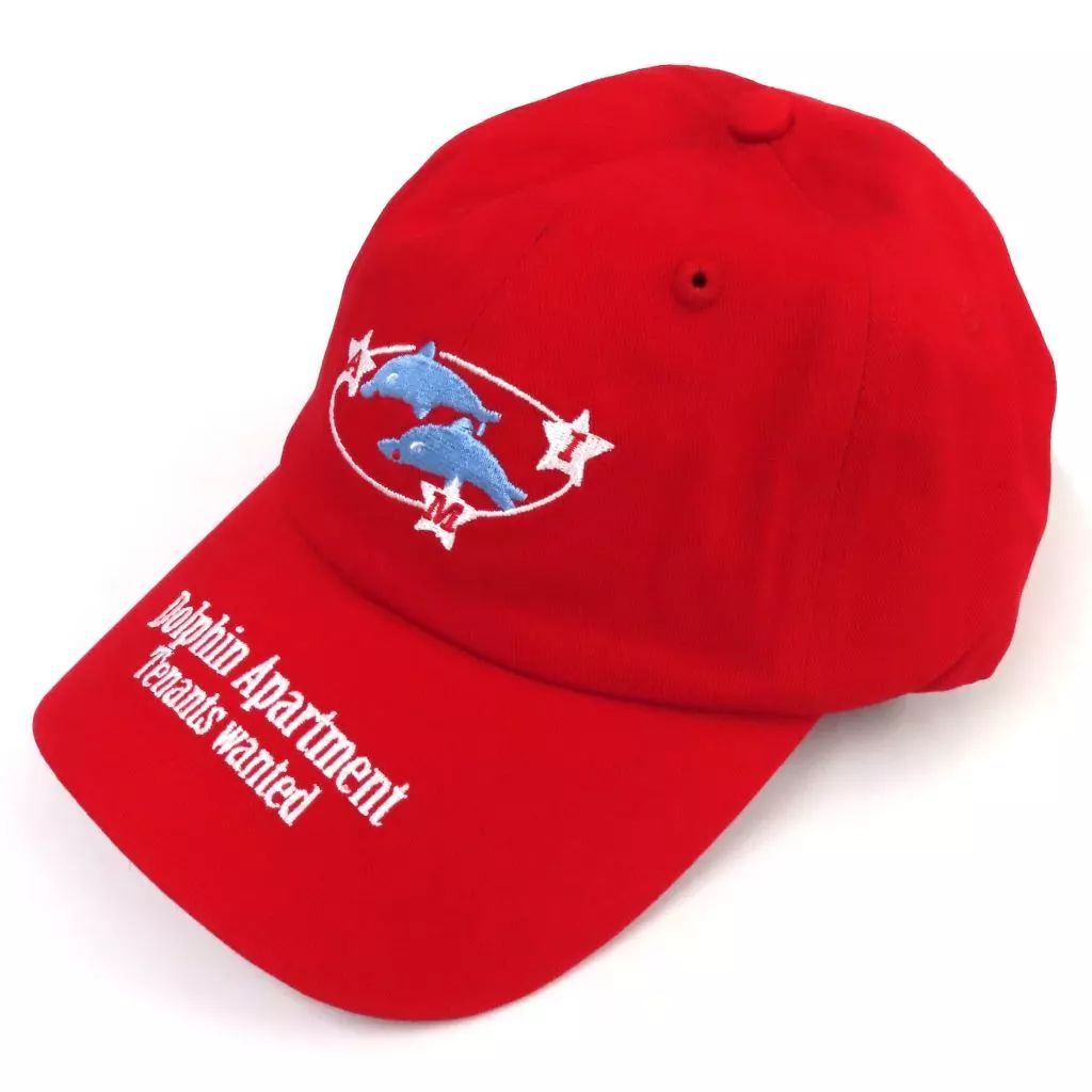 中古】帽子 あいみょん Dolphin Apartment キャップ レッド