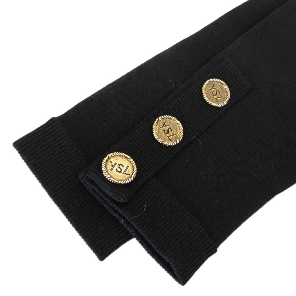 イヴサンローラン YVES SAINT LAURENT 美品 ニットカーディガン ウール