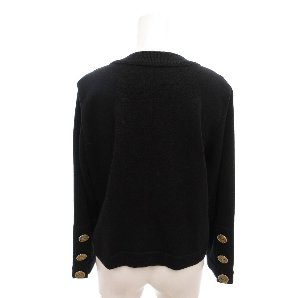イヴサンローラン YVES SAINT LAURENT 美品 ニットカーディガン ウール
