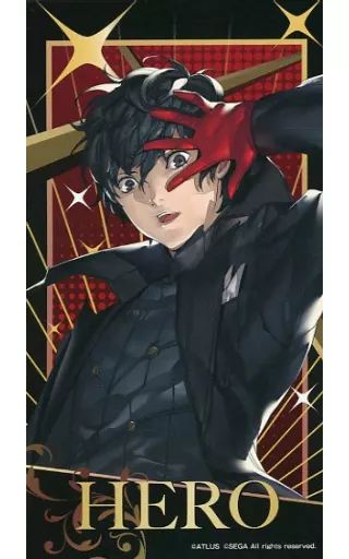 キャラカード(キャラクター) 主人公 「セガコラボカフェ ペルソナ5 ザ