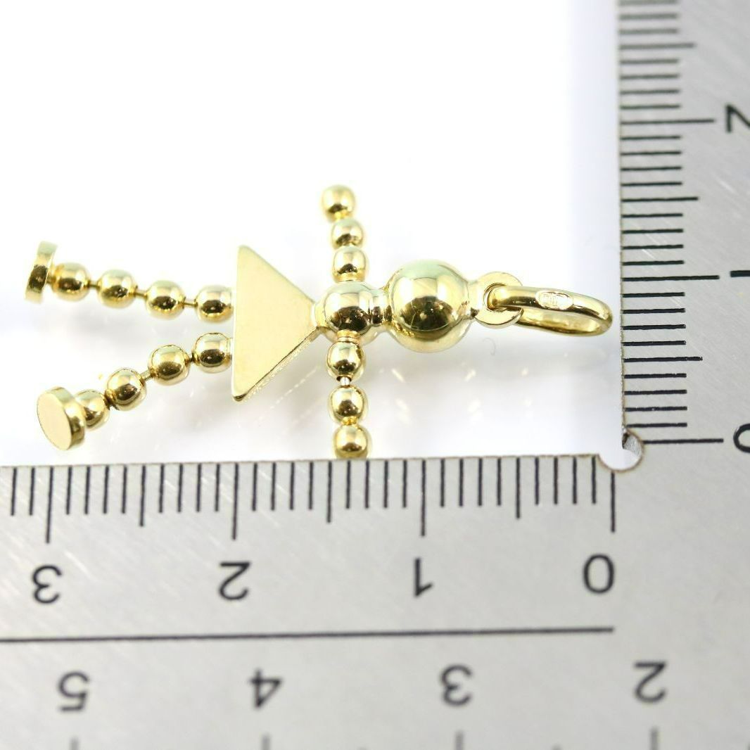 UNOAERRE ウノアエレ 人形モチーフ ネックレスペンダント K18YG 