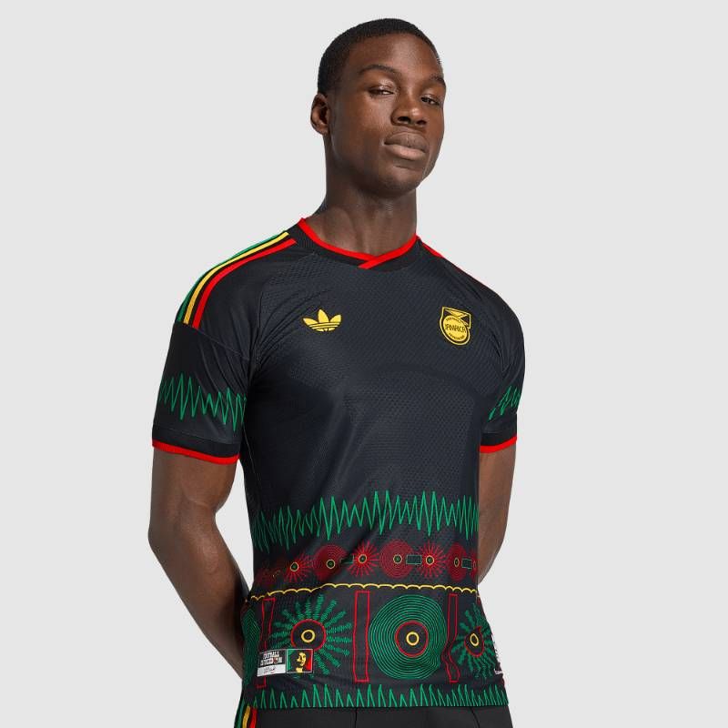 【送料無料・匿名配送】adidas Originals アディダス オリジナルス ジャマイカ代表 2026 公式 オーセンティック アウェイ シャツ 黒 新品 正規品