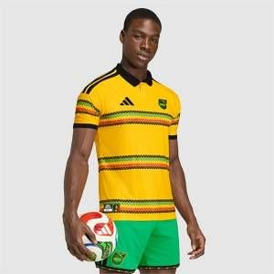 【送料無料・匿名配送】adidas アディダス ジャマイカ代表 2026 公式 オーセンティック ホーム シャツ 金 新品 正規品