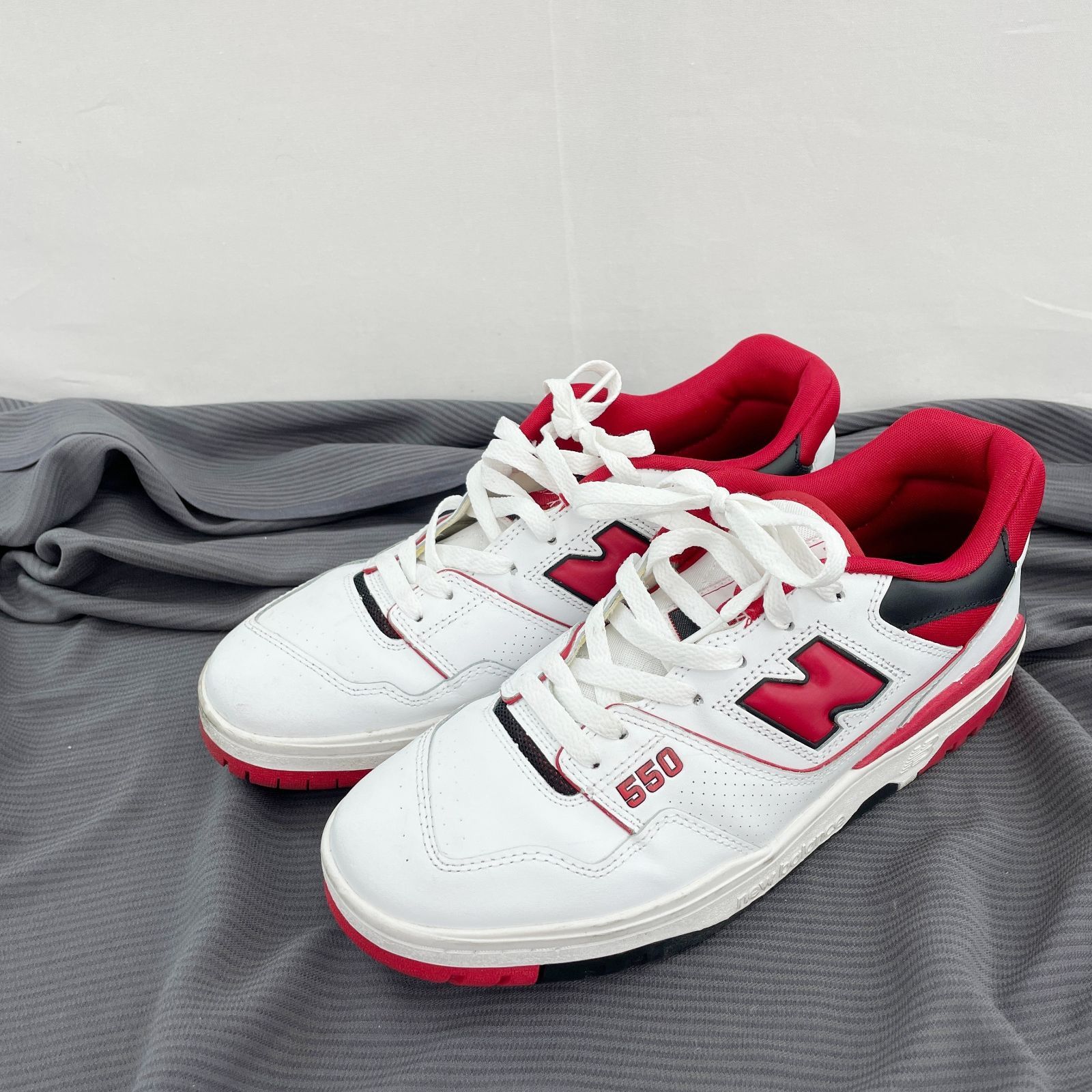 new balance ローカット スニーカー BB550 SE1 27.5 ホワイト レッド