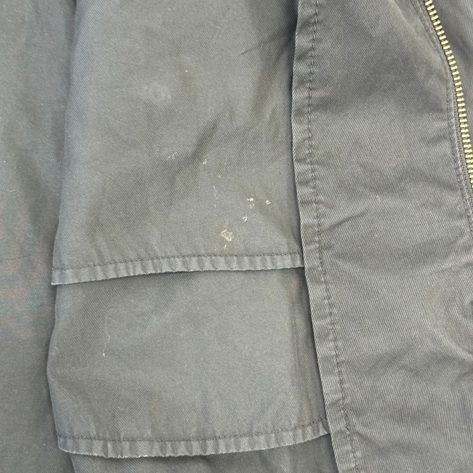 BURBERRY BLACK LABEL モッズコート M 黒 ノバチェック フード付き