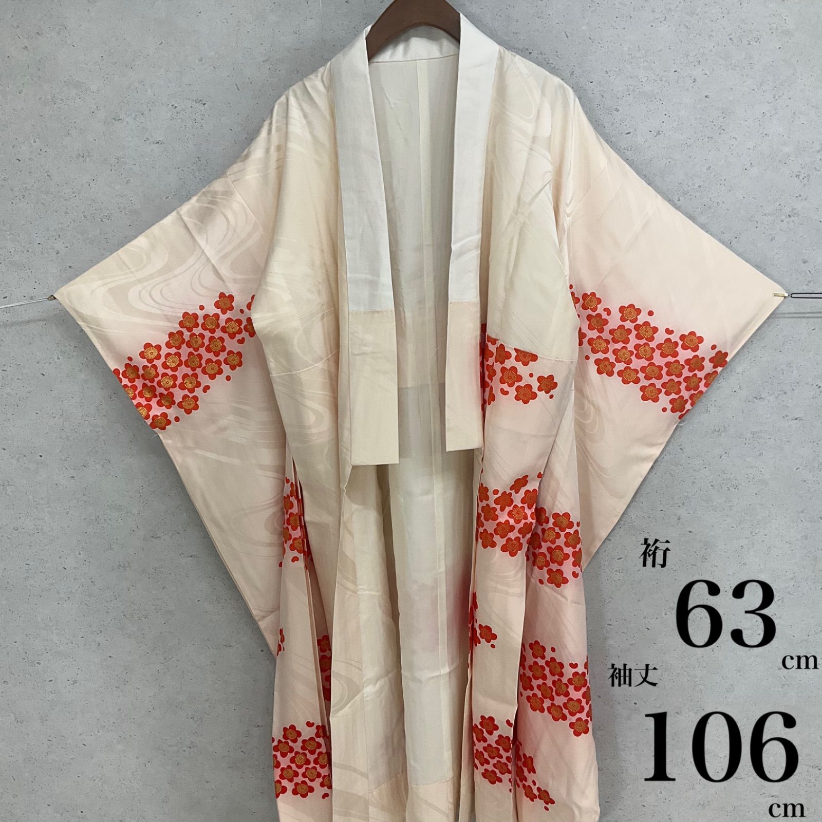 ◇kimono+one◇kimonoarisa◇振袖長襦袢◇袷◇袖無双◇正絹◇裄63肩丈 