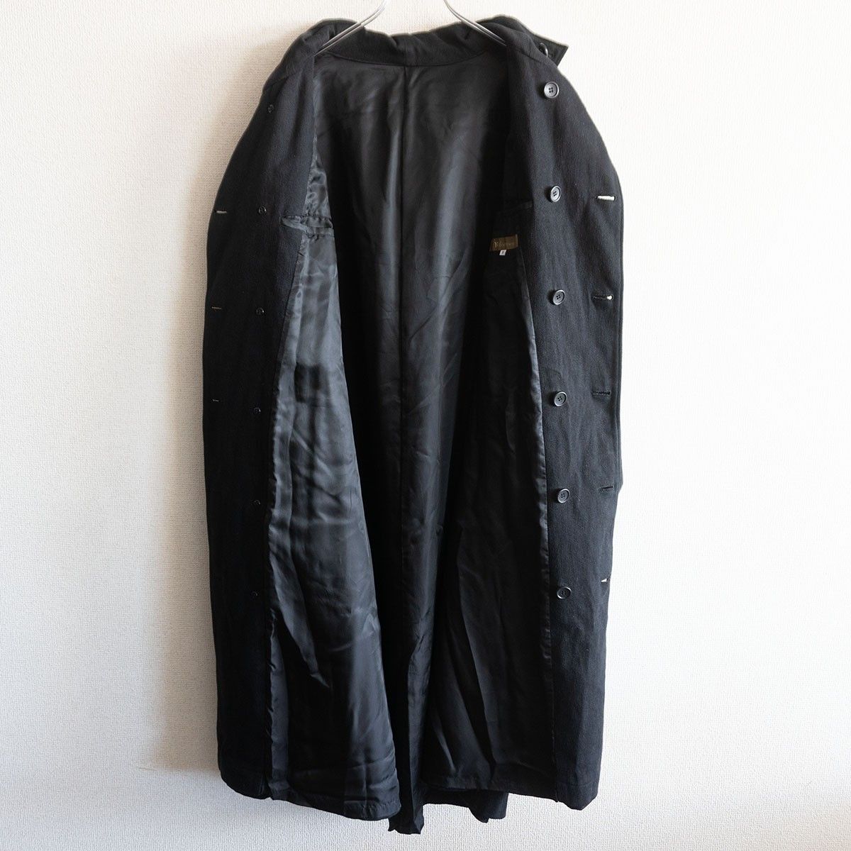 【90s/アーカイブ】Y's for men【フード付き ロング コート】M YOHJI YAMAMOTO ヨウジヤマモト ワイズフォーメン s2603087 90s/アーカイブ】Y's for men【フード付き ロング コート】M YOHJI