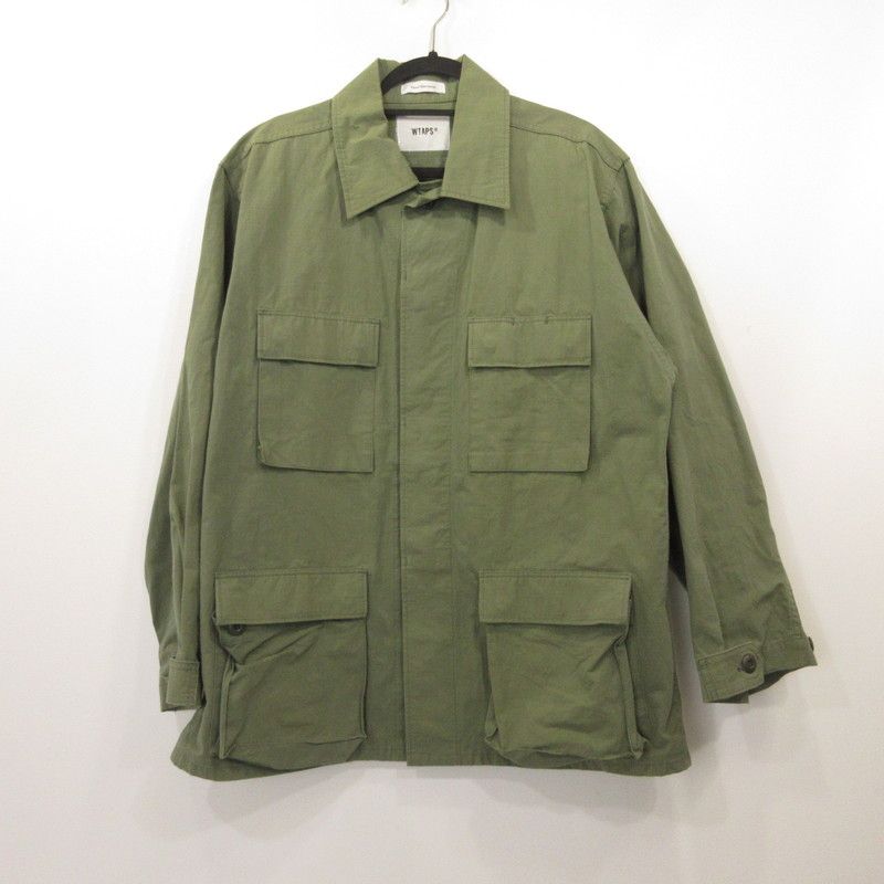【姫路東店】 中古 W)TAPS | ダブルタップス ミリタリージャケット NYCO.RIPSTOP WVDT-SHM01 カーキ サイズ：3 【96】 姫路東店】 中古 W)TAPS | ダブルタップス ミリタリージャケット NYCO