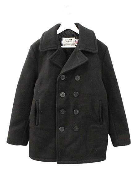 ショット SCHOTT 90s 740N ピーコート Pコート 38 黒 ブラック