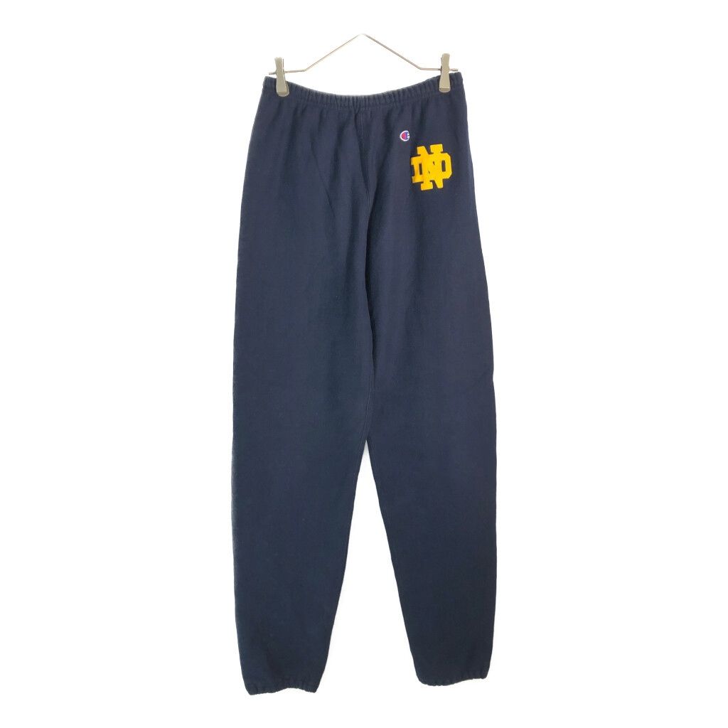 90年代 USA製 Champion チャンピオン REVERSE WEAVE リバースウィーブ スウェットパンツ カレッジ ネイビー(メンズ MEDIUM)中古 古着 X5415 90年代 USA製 Champion チャンピオン REVERSE WEAVE リバースウィーブ