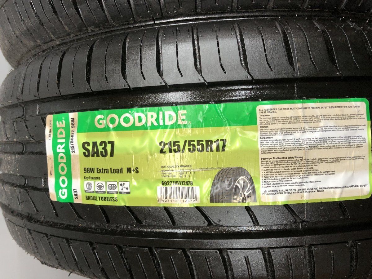 新品】GOODRIDE SPORT SA-37 215/55R17 17インチ 夏タイヤ 4本 23年製 