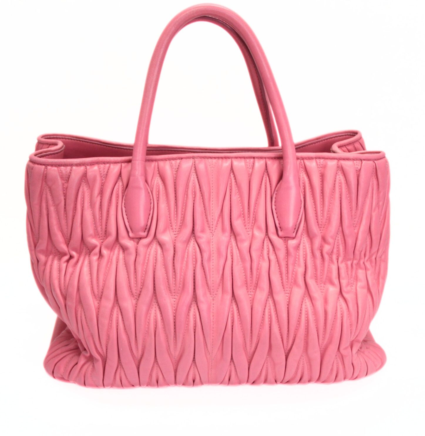 Miu Miu ミュウミュウ マテラッセ 2WAYバッグ レザー ピンク 【73920